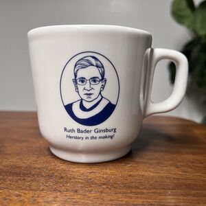 Fishs Eddy Ruth Bader Ginsburg Diner Coffee Mug RBG Herstory in the Making